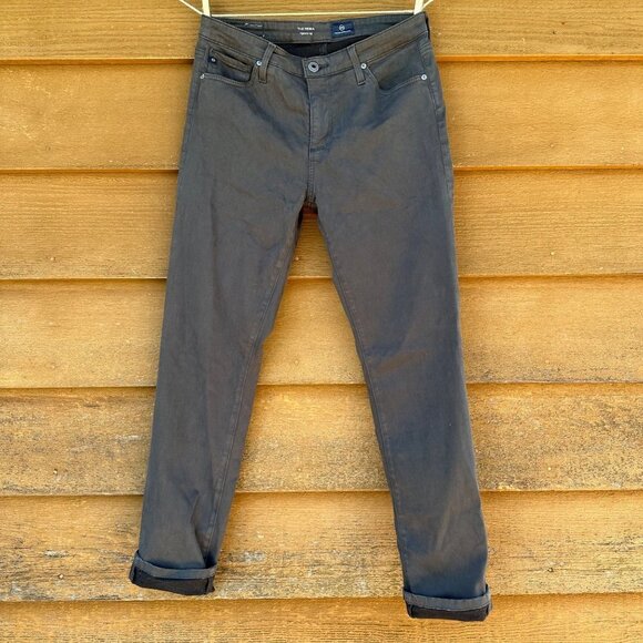 AG The Primo Cigarette Leg Charcoal Gray Adriano Goldschimied  Stretch Jeans 28 - Picture 3 of 11